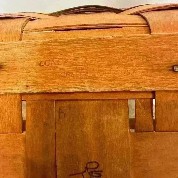 Vintage Longaberger basket square vintage 12”x12” approximately - Picture 3 of 8